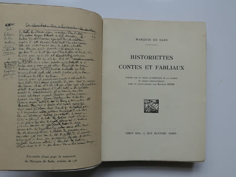 Historiettes, Contes et Fabliaux. Publiés sur le texte authentique de la Société du Roman Philosophique. Avec un avant-propos par Maurice Heine.. ...