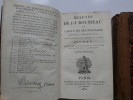 Beautés de J.-J. Rousseau ou choix de ses passages les plus remarquables sous le rapport de la pensée et du style. 2 volumes, complet.. Par ...