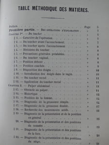 MEDECINE OBSTETRIQUE - Les Opérations Obstétricales. Cours professé à l'Université de Liège