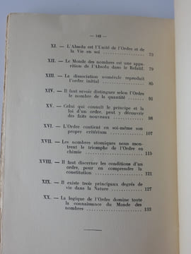 Une science de l'ordre est cachée dans le monde des nombres. Alfred SAGE