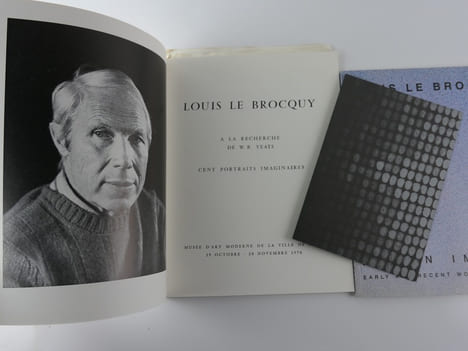 Réunion de 2 catalogues d'exposition de Louis Le Brocquy : A la recherche de W.B. Yeats. Musée d'Art de la Ville de Paris, 15 oct. - 28 nov. 1976 ...