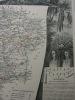 CARTE HISTORIEE - 02 DEPARTEMENT DE l'AISNE. Carte ancienne (53x36cm) sur acier de l'ATLAS NATIONAL ILLUSTRÉ de Victor LEVASSEUR. 1852. Coloris ...