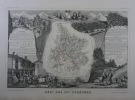 CARTE HISTORIEE - 65 DEPARTEMENT DES HAUTES PYRÉNÉES. (Pyrénées-Atlantiques) Carte ancienne (53x36cm) gravée sur acier de l'ATLAS NATIONAL ILLUSTRÉ de ...