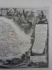 CARTE HISTORIEE - 81 DEPARTEMENT DU TARN. Carte ancienne (53x36cm) gravée sur acier de l'ATLAS NATIONAL ILLUSTRÉ de Victor LEVASSEUR. 1852. Coloris ...