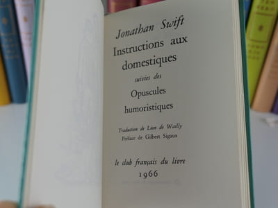 Instructions aux domestiques, suivies des Opuscules humoristiques.