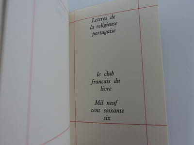 Lettres de la religieuse portugaise.