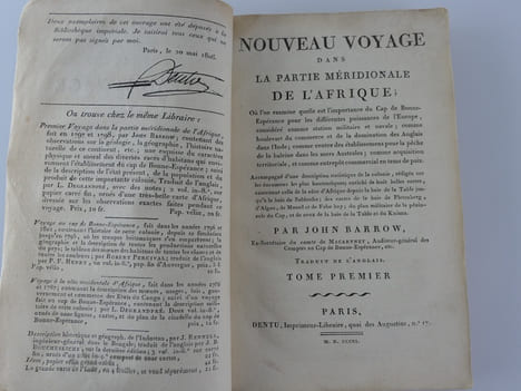 Nouveau voyage dans la partie méridionale de l'Afrique. Tome premier. Où l'on examine quelle est l'importance du Cap de Bonne-Espérance pour les ...