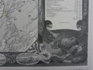 CARTE HISTORIEE - ASIE- Carte ancienne (53x36cm) gravée sur acier provenant de l'ATLAS NATIONAL ILLUSTRÉ de Victor LEVASSEUR. 1852. Coloris manuels ...