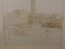 Photographie ancienne - La PLACE DE LA BASTILLE A PARIS : Tirage grand format 28x40cm sur papier albuminé contrecollé sur carton 36x46 cm.  Circa ...