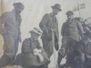 Photographie ancienne Alpinisme - GROUPE D'ALPINISTES - Tirage grand format 28x18 cm sur papier albuminé. Circa 1900. . Anonyme 