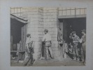 Photographie ancienne - MONDE OUVRIER  - Tirage grand format 26x20 cm sur papier albuminé contrecollé sur carton fort. 35x27cm Circa 1900. . Anonyme 