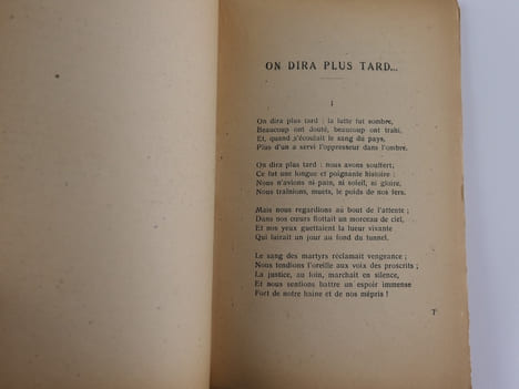 On dira plus tard... Poèmes de résistance et d'espoir. GROSCLAUDE Pierre