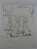 3 dessins originaux à la plume à la façon de Benjamin RABIER. . BRUN 