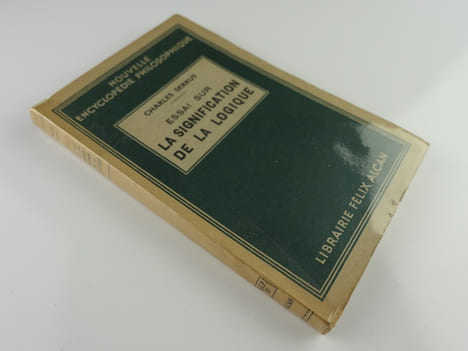 Essai sur la signification de la logique. SERRUS Charles