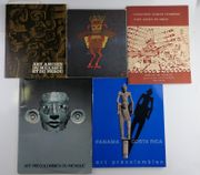 Réunion de 5 catalogues d'exposition autour de l'art ancien mexicain et précolombien. 1. Art ancien du Mexique et du Pérou. 2. Le Pérou précolombien de Chavin aux Incas. Petit Palais nov. 1977 - févr. 1978. 3. Panama -  Costa Rica - Art précolombien, nov. 1977 - févr. 1978. Petit Palais 4. Dossier de presse :  Art précolombien du Mexique 5. Collection Nathan Cummings d'art ancien du Pérou. Musée des Arts décoratifs Palais du Louvre  mars - mai 1986.  par Collectif - Image 1