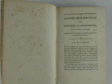 Poésies choisies de Gresset. Précédées de Lettres de M. Rousseau sur Ver-Vert, la Chartreuse et autres pièces adressées à M. de Lasséré et au P. ...