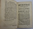 Mémoires pour servir à l'histoire de Louis XIV par feu M. l'abbé de Choisy, de l'Académie Françoise. 3 tomes en 1 volume.. CHOISY (François-Timoléon ...