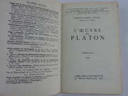 L'oeuvre de Platon. 3e éd. revue par SCHUHL Pierre-Maxime - Image 3