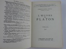 L'oeuvre de Platon. 3e éd. revue. SCHUHL Pierre-Maxime