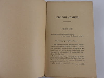 Lord Will aviateur et autres histoires. Pour en finir avec le roman comique de l'automobilisme.