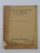 Incidences psycho-pathologiques de la condition de "Bonne à tout faire". Extrait de l'L'évolution psychiatrique N°1 1963 par LE GUILLANT L. 