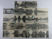 Paris inondé. 50 cartes postales anciennes de la crue de janvier 1910 à Paris et sa banlieue.