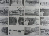 Paris inondé. 50 cartes postales anciennes de la crue de janvier 1910 à Paris et sa banlieue.