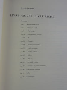 Livre pauvre - Livre riche