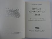 Sept ans d'aventures au Tibet. Rare signature autographe de Heinrich Harrer en caractères romains, suivie d'une note en tibétain. par Heinrich HARRER. Trad. de Henri Daussy. - Image 4