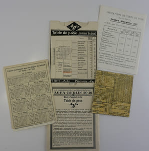 I.G. FARBENINDUSTRIE AKTIENGESELLSCHAFT AGFA BERLIN SO 36. Mode d'emploi de la table de pose AGFA 