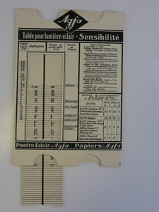 I.G. FARBENINDUSTRIE AKTIENGESELLSCHAFT AGFA BERLIN SO 36. Mode d'emploi de la table de pose AGFA 
