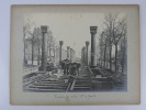 METROPOLITAIN PARISIEN - Photographie originale de la construction du métro aérien, ligne 6, Boulevard de Grenelle. . Anonyme