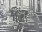 METROPOLITAIN PARISIEN - Photographie originale de la construction du métro aérien, ligne 6, Boulevard de Grenelle.  par Anonyme - Image 2