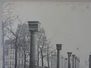 METROPOLITAIN PARISIEN - Photographie originale de la construction du métro aérien, ligne 6, Boulevard de Grenelle.  par Anonyme - Image 4