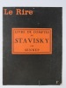 LE RIRE  Livre de comptes de Stavisky par Sennep. N°792 du 7 avril 1934 . SENNEP