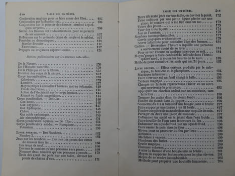 MANUELS RORET. Nouveau manuel complet des sorciers ou la magie blanche dévoilée par les découvertes de la chimie, de la physique, de la mécanique. ...