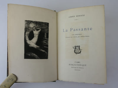 La Passante. Frontispice gravé sur cuivre par ODILON REDON