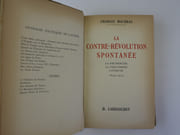 LA CONTRE-REVOLUTION SPONTANEE. La Recherche, la Discussion, l'Emeute 1899-1939. EXEMPLAIRE CONTENANT UNE PAGE AUTOGRAPHE SIGNEE DE L'AUTEUR. par Charles MAURRAS - Image 3