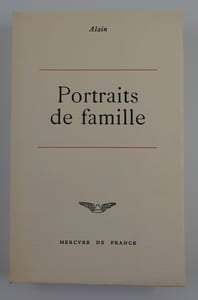 Portraits de famille. Un des 100 exemplaires sur vélin pur fil réservés au club de l'édition originale.