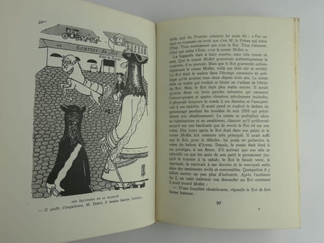 CHARLES DE GAULLE. Réunion de deux ouvrages en tirage de tête. 1/ La Cour : Chronique Du Royaume. 2/ Le Roi : Chronique De La Cour. Illustrations de ...