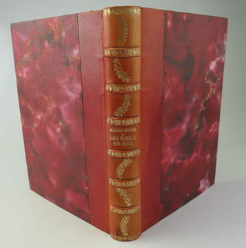 LES DIEUX EN EXIL. Traduction de A. Coeuroy. Bois par D. Galanis.. Henri HEINE