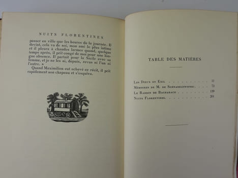 LES DIEUX EN EXIL. Traduction de A. Coeuroy. Bois par D. Galanis.. Henri HEINE