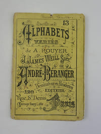 Alphabets variés de A. Rouyer. Dessinateur en Broderie. n°13