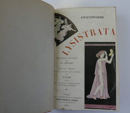 Lysistrata. Traduction nouvelle avec une introduction et des notes par Ch. Zévort. Édition ornée de plus de 100 gravures par Notor.. ARISTOPHANE