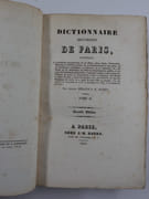 Dictionnaire historique de Paris. Seconde Edition. Contenant : La description circonstanciée de ses Places, Rues, Quais, Promenades,Monumens et Edifices publics, de ses Etablissemens en tout genre, de ses Institutions scientifiques et littéraires, de ses Curiosités, etc.; des détails sur les attributions des différens Fonctionnaires publics, et sur toutes les Professions industrielles, depuis leur origines jusqu'à nos jours;  l'histoire de toutes les Corporations civiles et religieuses, des Moeurs et usages de Paris à toutes les époques, etc., etc. Orné de 43 vues des Monumens de Paris, de 4 plans de cette ville, le premier 150 ans avant J.-C., le second en 1223, le troisième en 1589, et le dernier de nos jours.  par Antony Béraud et P. Dufey - Image 7