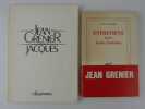 Réunion de deux ouvrages : Entretiens avec Louis Foucher. Jacques.. Jean GRENIER. 