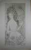 Colette FOVEL Gravure originale aquarellée sur vélin : "Le Printemps" signée au crayon en bas à droite par l'artiste .. FOVEL Colette (Colette van ...