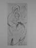 Colette FOVEL Gravure originale sur vélin, représentant la Vierge et l'Enfant, signée et datée dans la planche en bas à droite.. FOVEL Colette ...