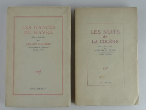 Réunion de deux ouvrages Les Fiancés du Havre. Pièce en trois actes. Portrait de l'auteur par Raoul DUFY. Les Nuits de la Colère. Pièce en deux ...