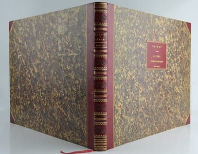 Albums lithographiques 1830-1833. Réunion de 4 albums dans une élégante reliure de parfaite exécution.